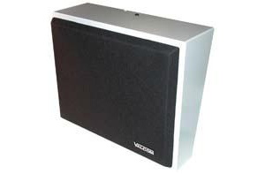 VALCOM V-1052C 8in Amplified Wall Speaker, Metal, Black
